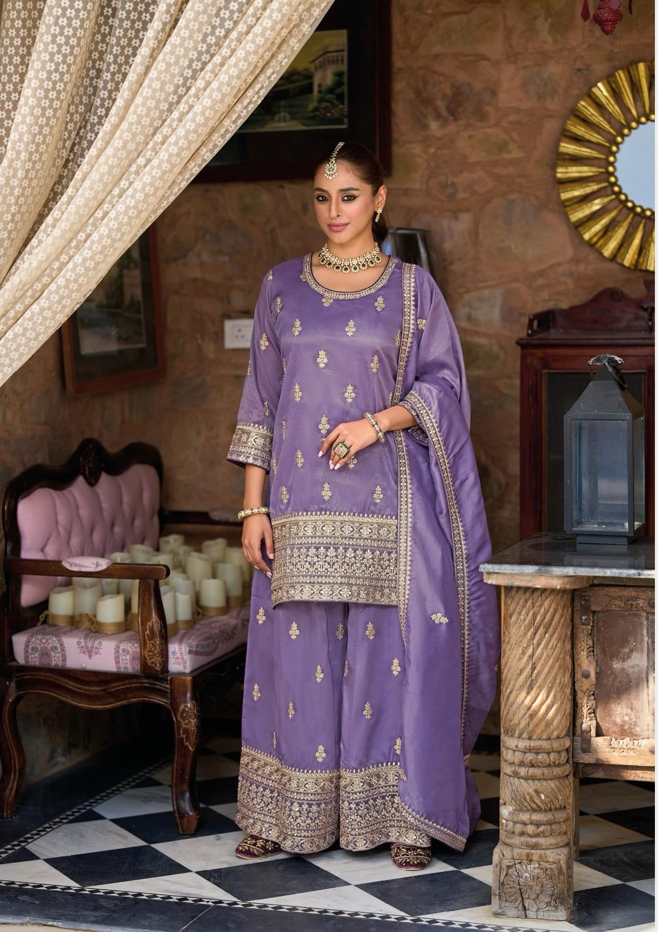Designer Trending Farsi Shalwar Kameez For Wedding Wear - Image 7