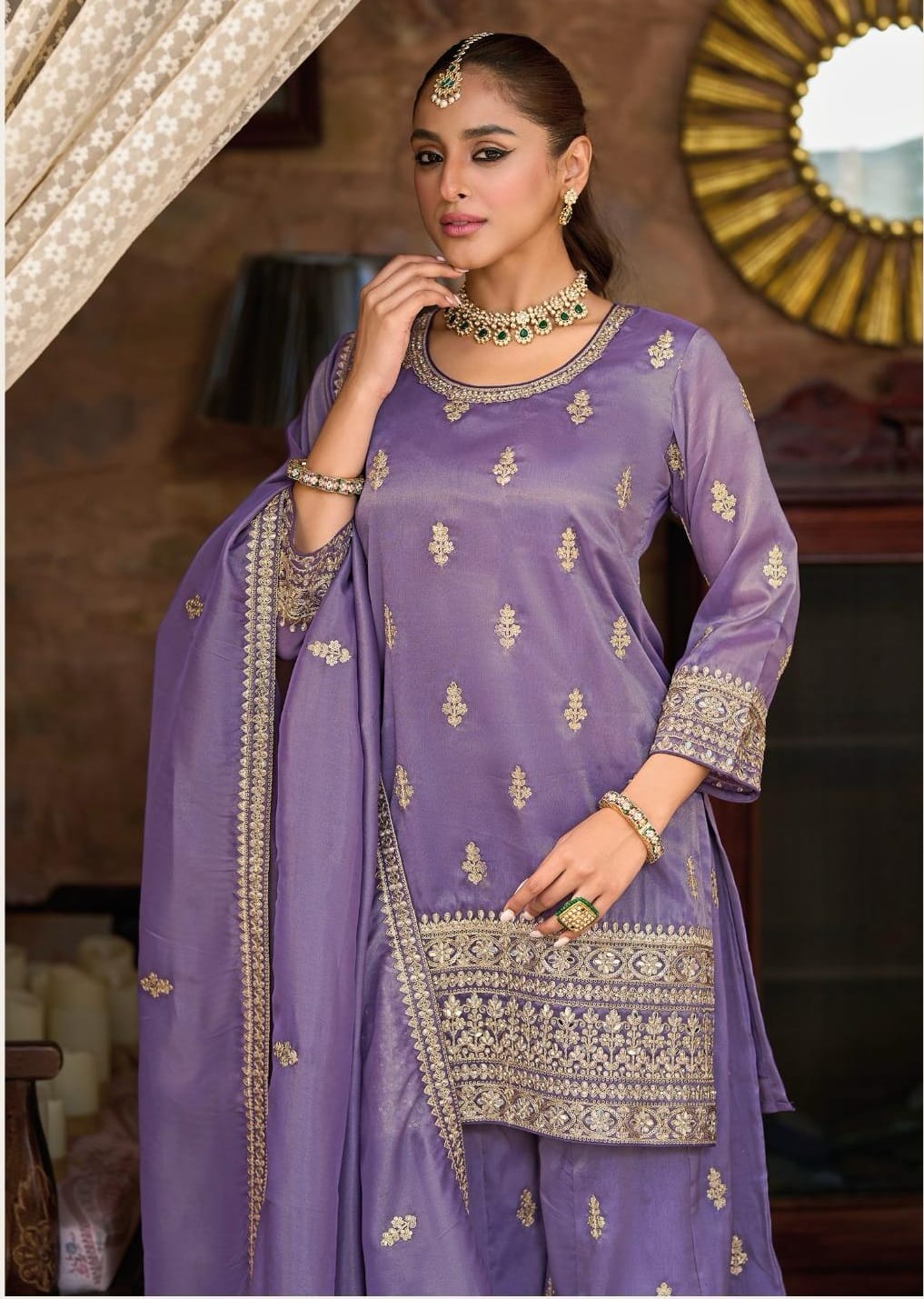 Designer Trending Farsi Shalwar Kameez For Wedding Wear - Image 3