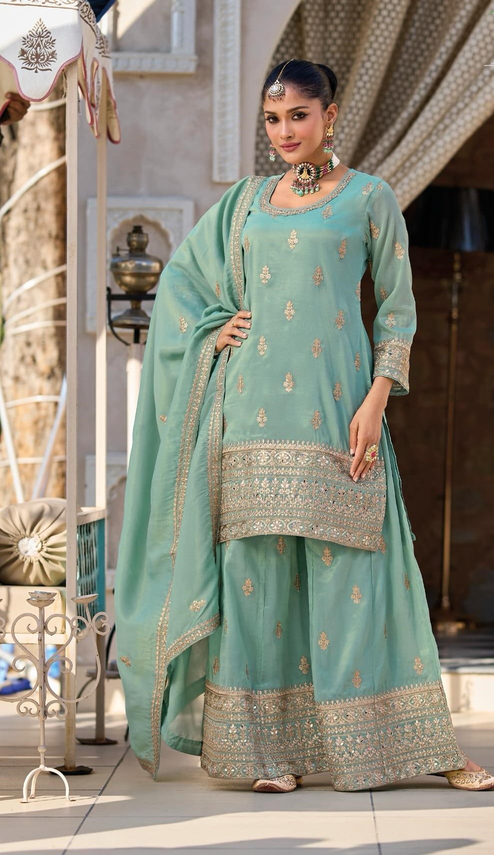 Designer Trending Farsi Shalwar Kameez For Wedding Wear - Image 5