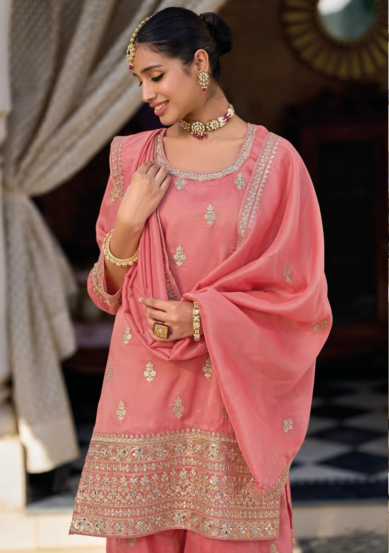 Designer Trending Farsi Shalwar Kameez For Wedding Wear - Image 6