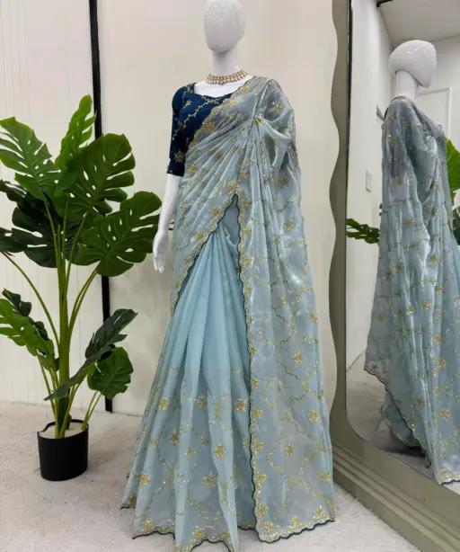 Jimmy Chu Saree For Wedding