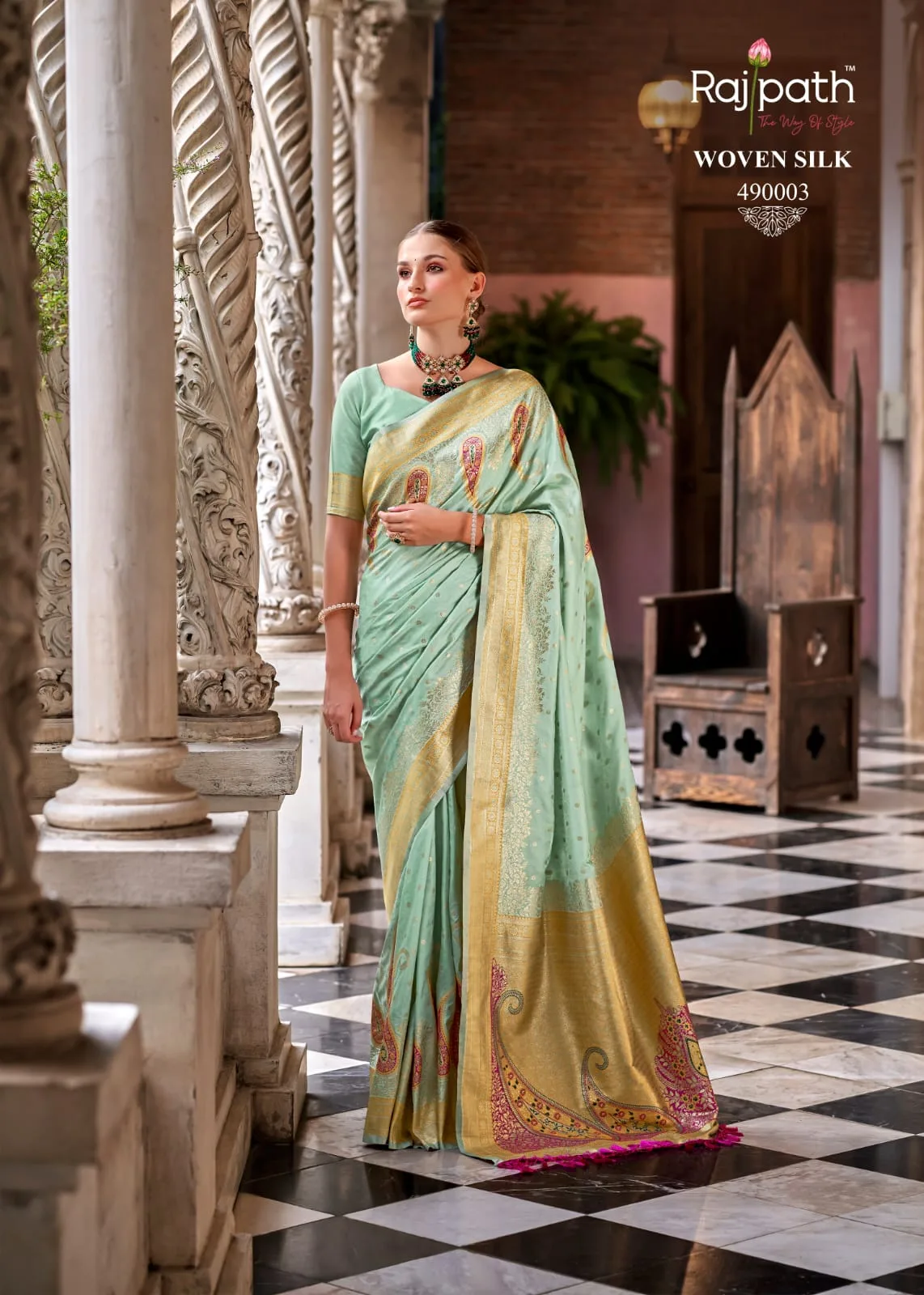 Wedding Wear Soft Silk Saree For Women - Image 9