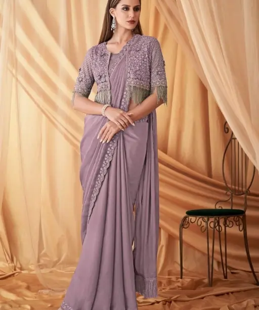 Bridal Wedding Wear Saree With jacket