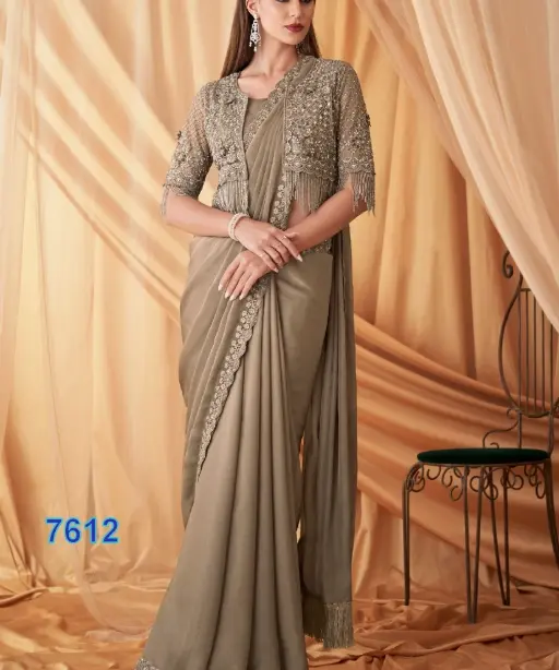 Bridal Wedding Wear Saree With jacket