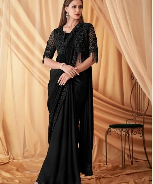 Bridal Wedding Wear Saree With jacket