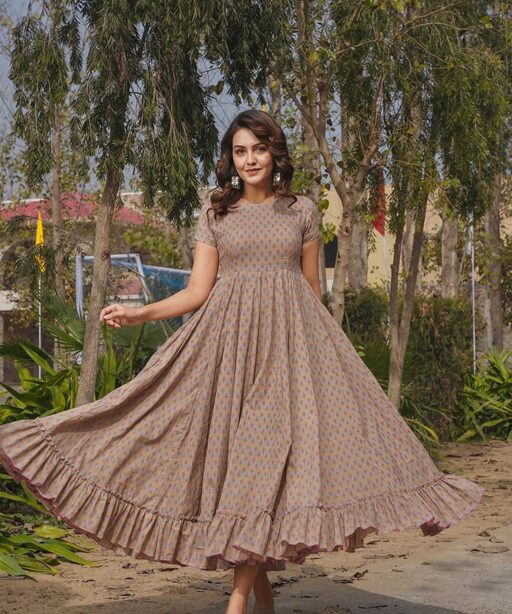 Summer Wear Big Size Printed Dress For Women