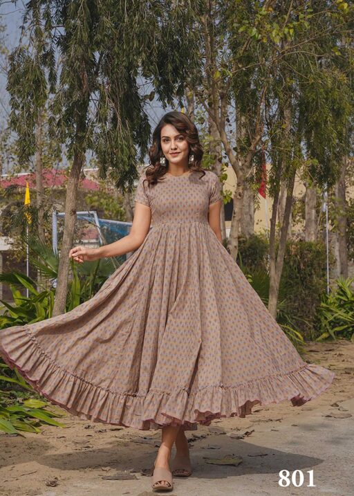 Summer Wear Big Size Printed Dress For Women