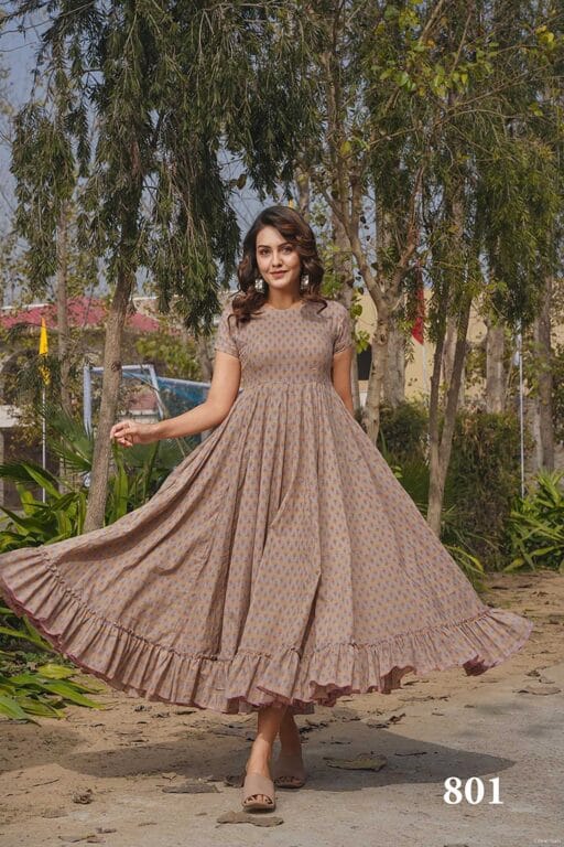 Summer Wear Big Size Printed Dress For Women