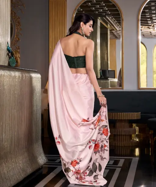 Designer Digital printed Party Wear Saree