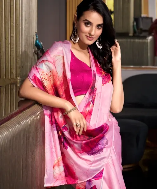 Designer Digital printed Party Wear Saree