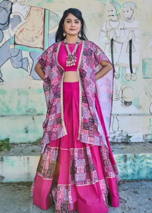 Designer Lehenga with Shrug for Wedding and Party