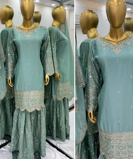 Designer Pakistani Sharara Salwar Suit