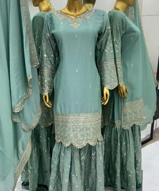 Designer Pakistani Sharara Salwar Suit