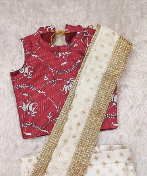Girls ethnic wear saree for weddings and school events