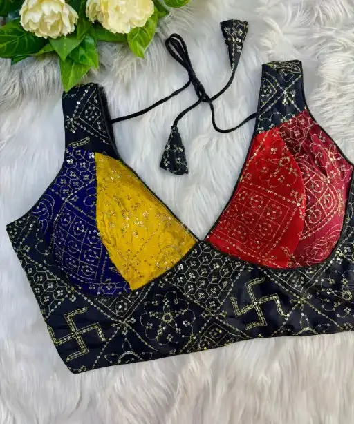 Multi Color Traditional Blouse For Navratri