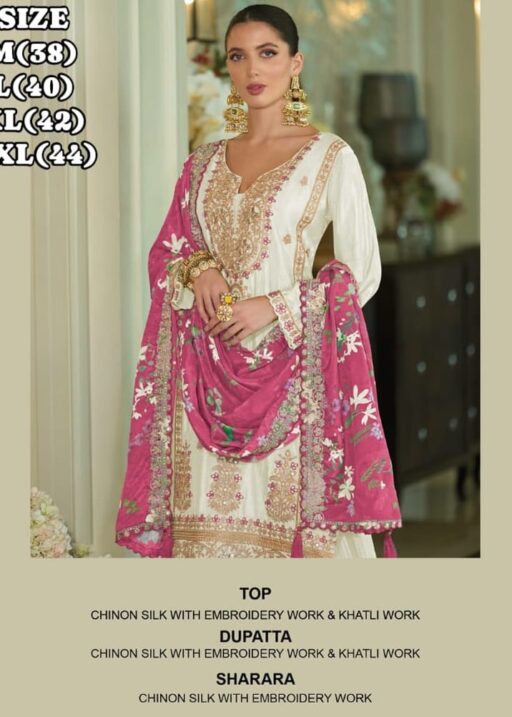Pakistani Designer Readymade Sharara Salwar Kameez