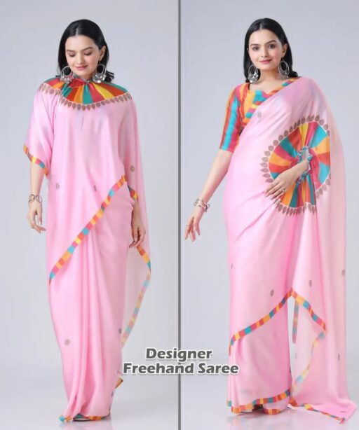 Hand Free Saree