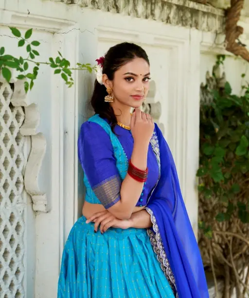 Readymade Zari Chex South Lehenga Choli