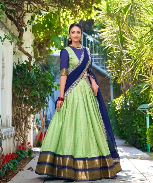 Readymade Zari Chex South Lehenga Choli