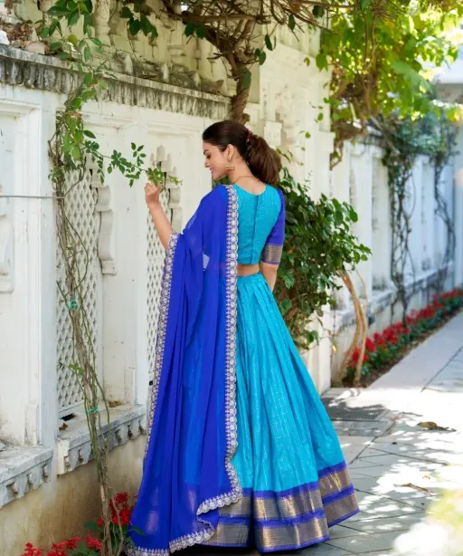 Readymade Zari Chex South Lehenga Choli