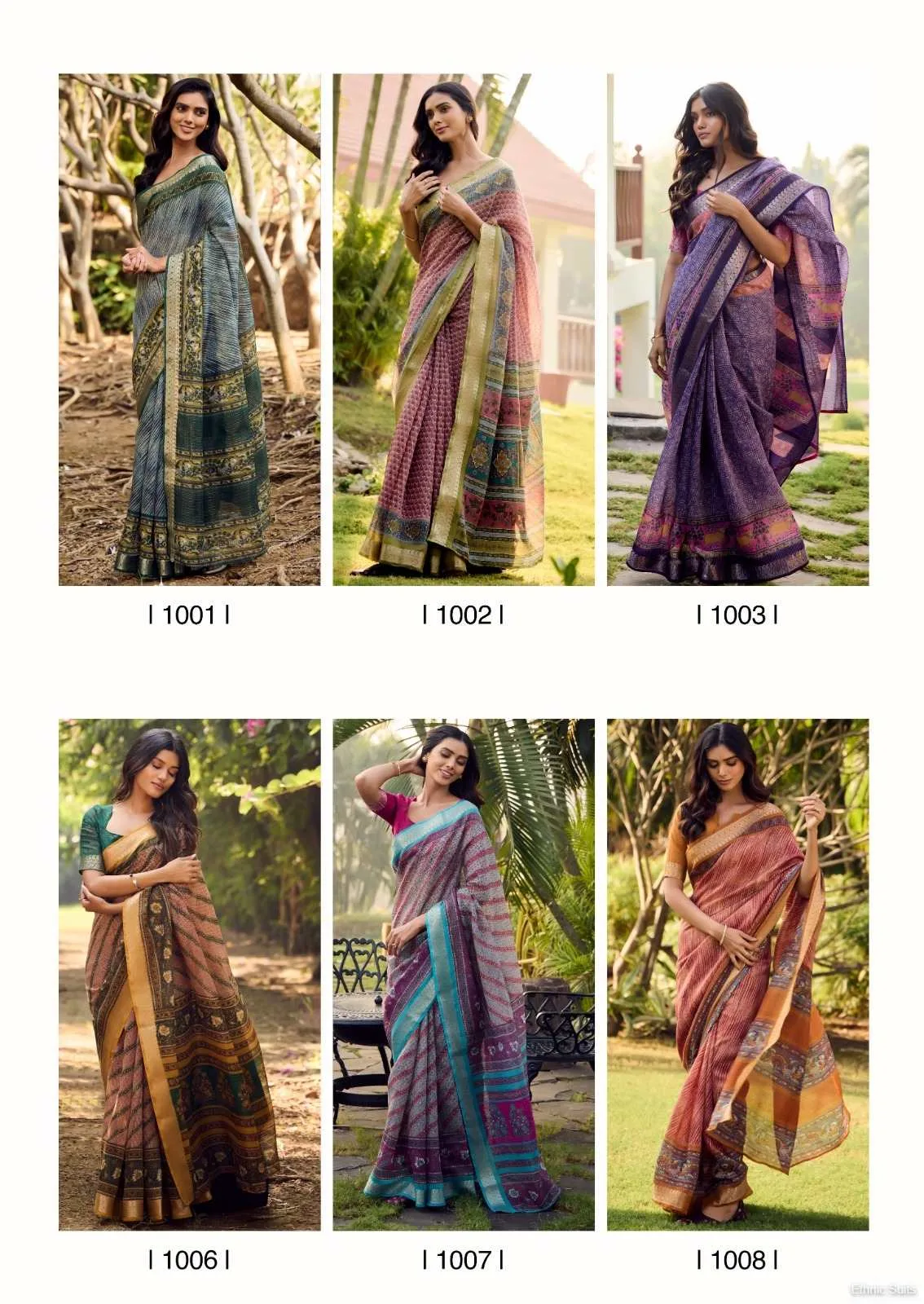 Soft Cotton Printed Saree With Jari Border - Image 6