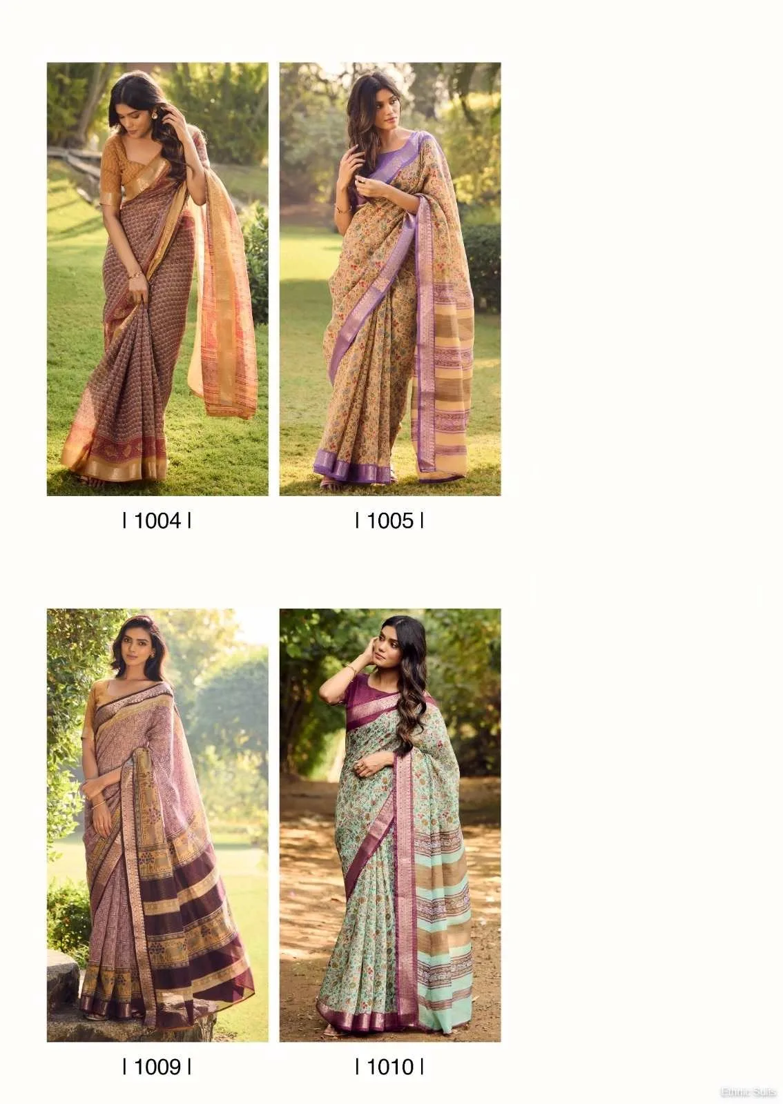 Soft Cotton Printed Saree With Jari Border - Image 7