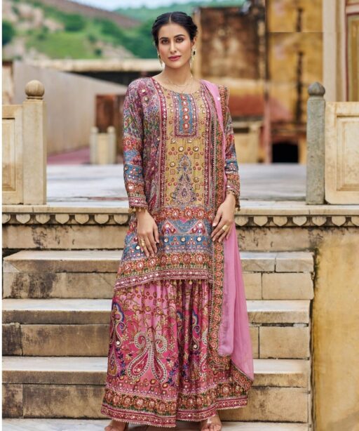 Wedding Wear Rajwadi Sharara For Women