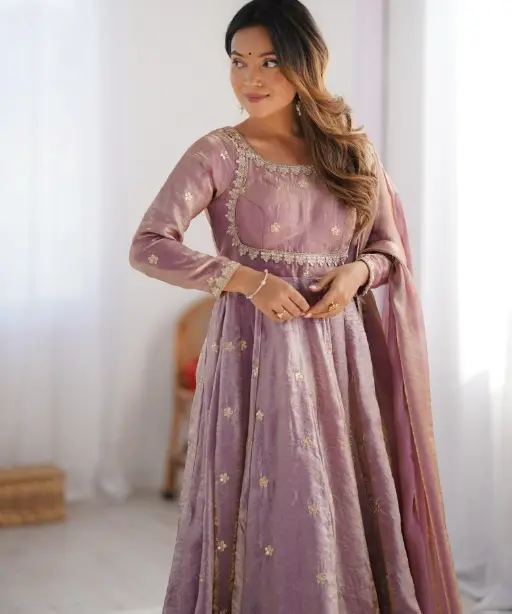 Wedding Wear Silk Gown For Women