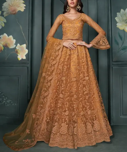 Bridal Net Chaniya Choli