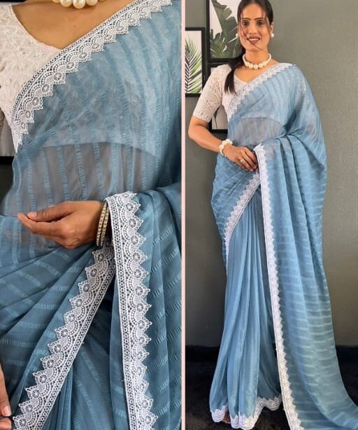 Designer Fancy Border Saree Under 1000Rs