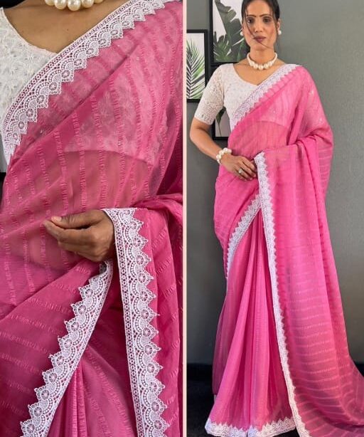 Designer Fancy Border Saree Under 1000Rs