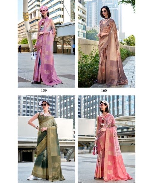 Exclusive Handloom Saree with Flower Print And Cow Weaving