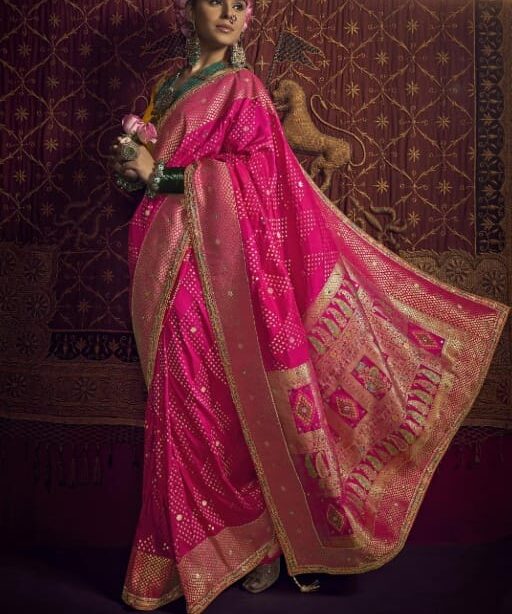 Exclusive Wedding Dola Silk Saree for Women
