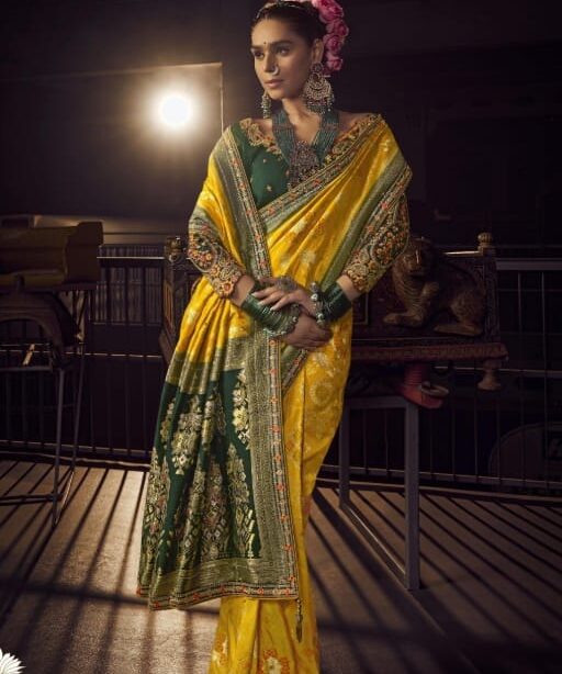 Exclusive Wedding Dola Silk Saree for Women