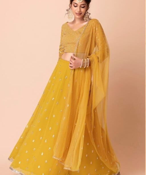 Exclusive Yellow Lehenga Choli for Haldi