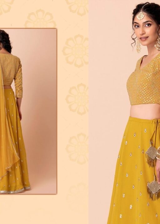 Exclusive Yellow Lehenga Choli for Haldi
