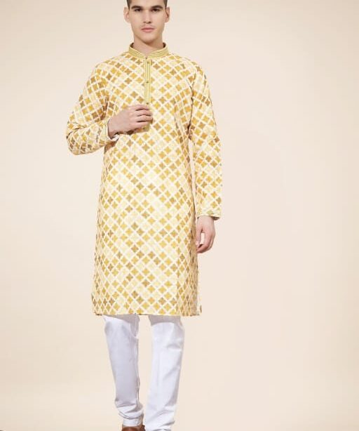 Heavy Cotton Digital Printed Lakhnavi Ethnic Kurta