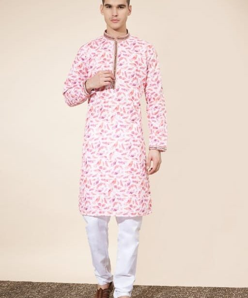 Heavy Cotton Digital Printed Lakhnavi Ethnic Kurta