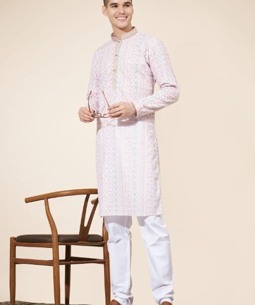 Heavy Cotton Digital Printed Lakhnavi Ethnic Kurta