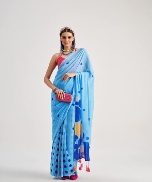 Polka Dot Saree