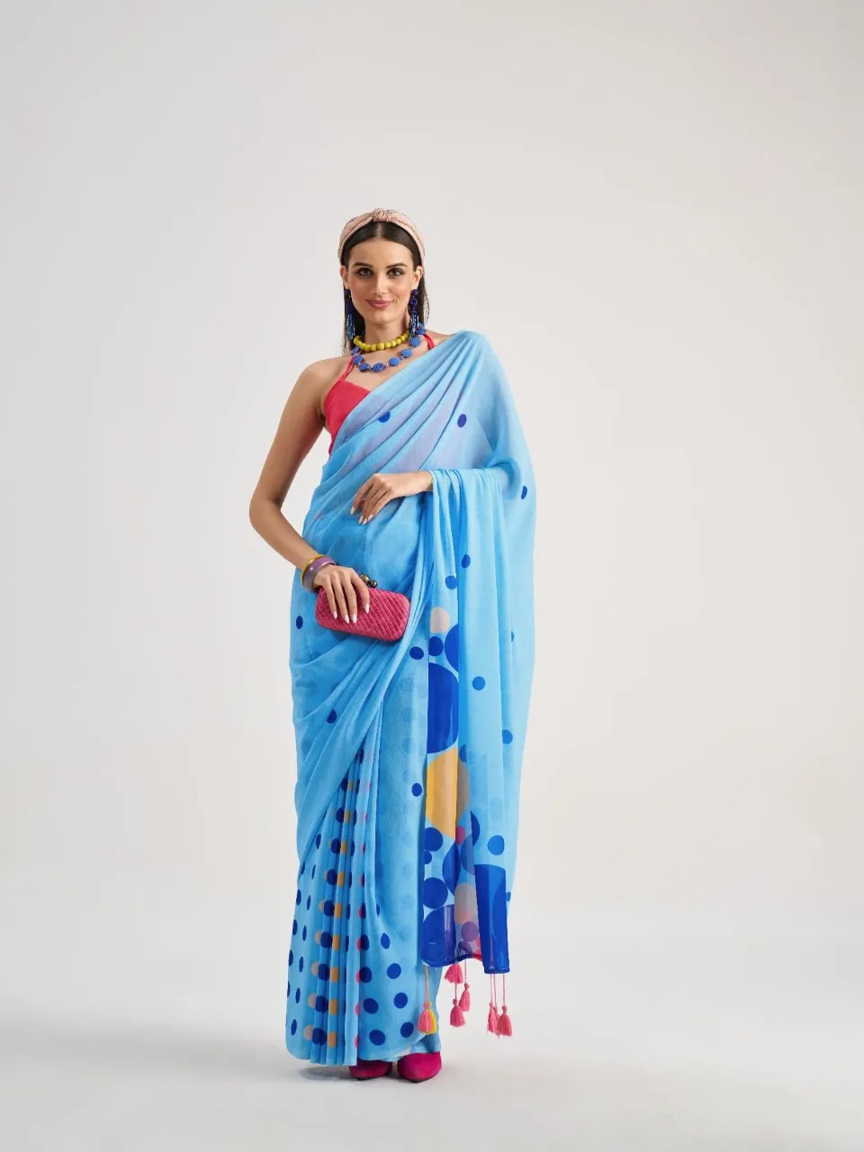 Polka Dot Saree