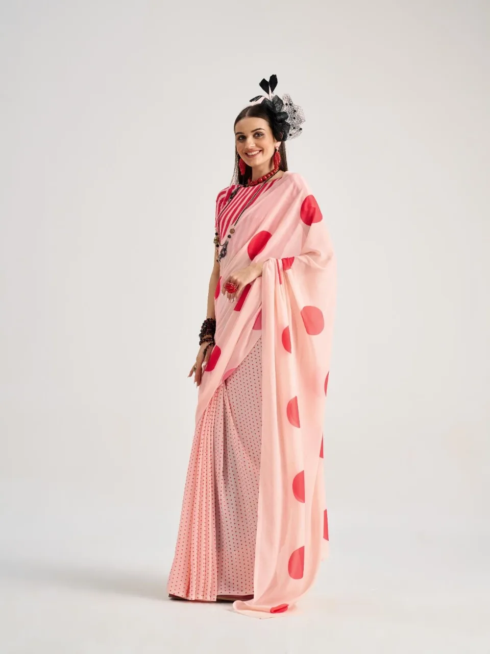 Polka Dots Saree