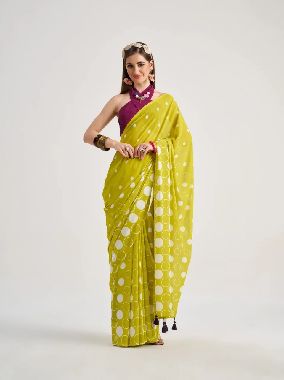 Polka Dots Saree
