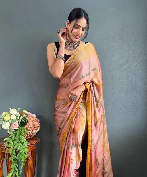 Printed Ready to Wear Saree Under 1000 Rs