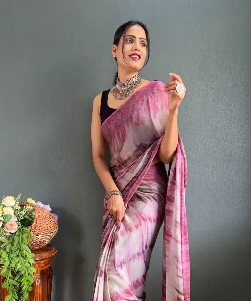 Printed Ready to Wear Saree Under 1000 Rs