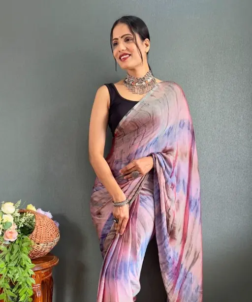 Printed Ready to Wear Saree Under 1000 Rs