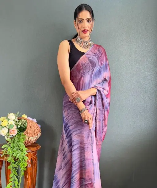 Printed Ready to Wear Saree Under 1000 Rs