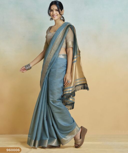 Pure Handloom Khadi Silk Ethnic Saree
