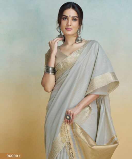 Pure Handloom Khadi Silk Ethnic Saree