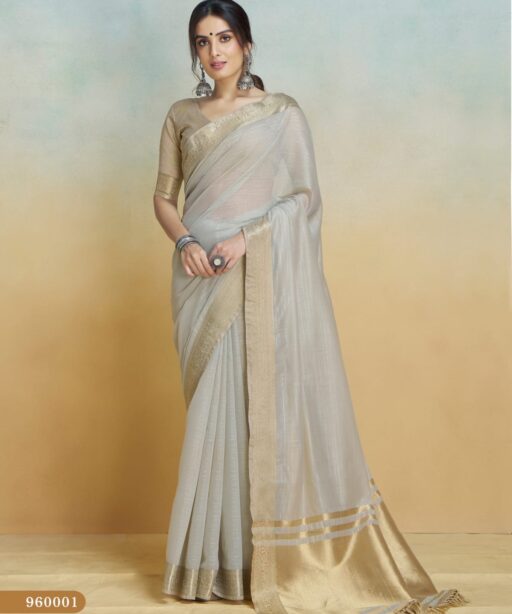 Pure Handloom Khadi Silk Ethnic Saree